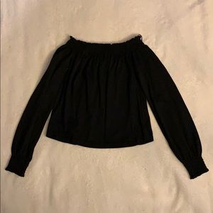 Off the should black top